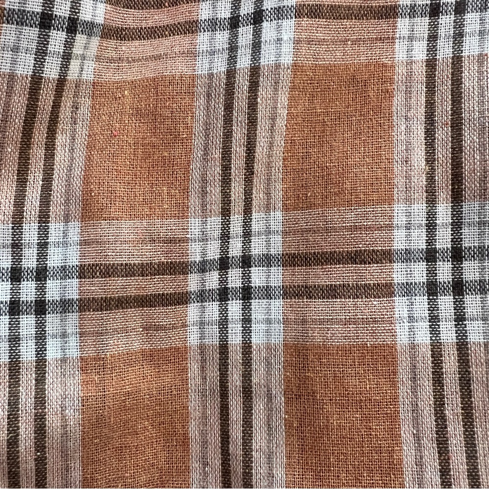 POL Orange Plaid Button Up Shirt Oversized L - Picture 16 of 16